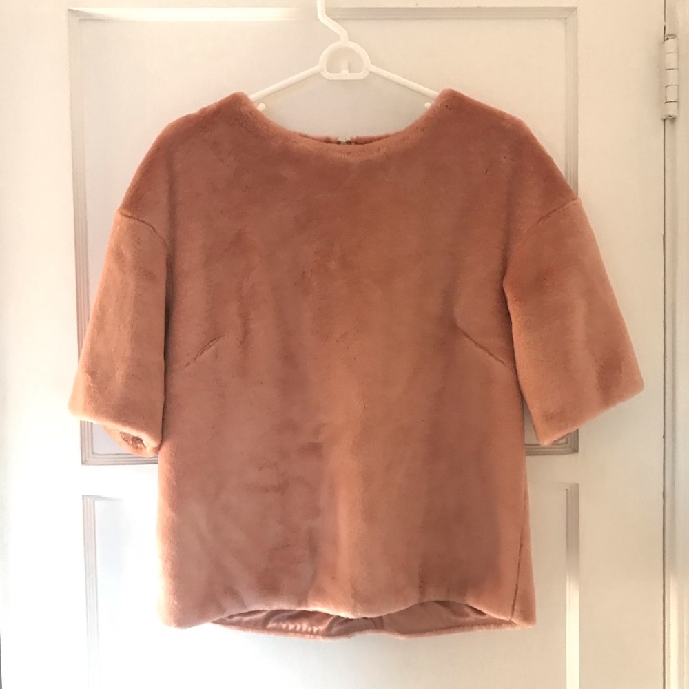 H&M Fluffy Pink Top